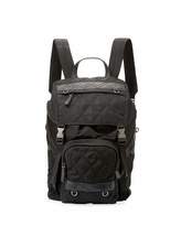 Thumbnail for your product : Prada Patterned Nylon & Leather Utility Backpack