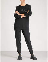 Thumbnail for your product : The Upside Sid Arrow cotton-jersey jogging bottoms