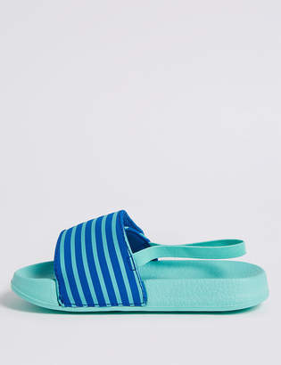 Marks and Spencer Kids' Striped Slide Sandals (5 Small - 12 Small)