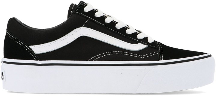 vans old skool triple black platform sneakers