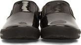 Thumbnail for your product : Diesel Black Patent Leather Sub.Ways Slip-On Sneakers