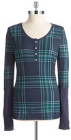 Thumbnail for your product : Alternative Apparel ALTERNATIVE Plaid Thermal Pullover
