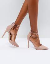 Thumbnail for your product : Public Desire Volt Tie Up Heeled Shoes