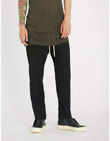 Thumbnail for your product : Rick Owens Dropped-crotch relaxed-fit straight wool trousers