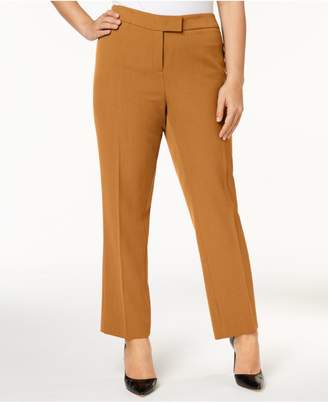 Anne Klein Plus Size Extended-Tab Pants