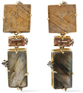 Thumbnail for your product : Alexis Bittar Gold-tone Stone Earrings