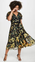 Thumbnail for your product : Marchesa Notte Flutter Sleeve V Neck Cocktail Dress