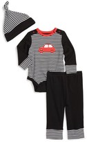 Thumbnail for your product : Offspring Car Bodysuit, Pants & Hat (Baby Boys)