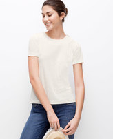 Thumbnail for your product : Ann Taylor Dotted Shoulder Zip Tee