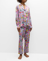 Thumbnail for your product : Karen Mabon Christmas Baubles Satin Long Sleeve Pajama Set