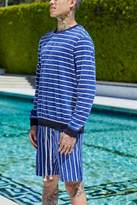 Thumbnail for your product : boohoo French Montana Stripe Sweat & Short Set