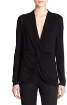 Thumbnail for your product : BCBGMAXAZRIA Eliana Twist-Front Blouse