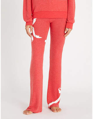 Wildfox Couture Gift Wrapped cotton-jersey jogging bottoms