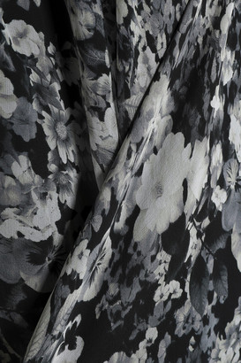 Lanvin Floral-print Silk-georgette Wrap Dress