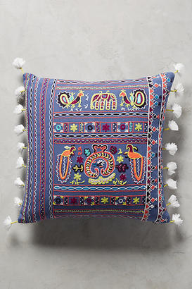 Anthropologie Nima Embroidered Pillow