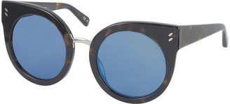 Stella McCartney SC0036S Round Cat Eye Acetate Women's Sunglasses