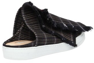 Ports 1961 20mm Layered Check Canvas Mule Sneakers
