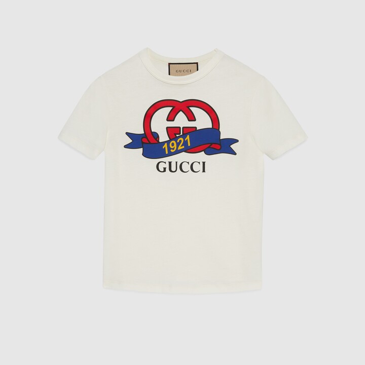 Gucci Interlocking G 1921 cotton T-shirt - ShopStyle
