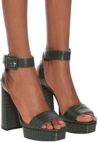 Thumbnail for your product : Jimmy Choo Jax 125 leather platform sandals
