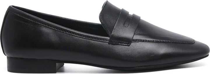 Rag & Co. - Liliana Classic Leather Penny Loafers In Black - ShopStyle