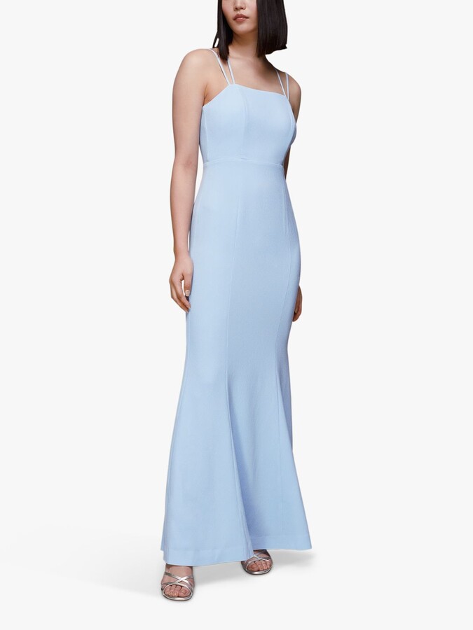 pale blue evening dress