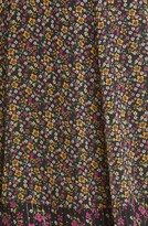 Thumbnail for your product : le superbe Magnolia Lane Metallic Thread Floral Mix Print Long Sleeve Chiffon Dress