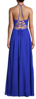 Thumbnail for your product : Betsy & Adam Sleeveless Strappy Chiffon Gown