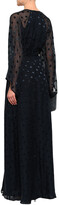 Thumbnail for your product : Mason by Michelle Mason Fil Coupe Silk-blend Chiffon Maxi Wrap Dress
