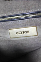 Thumbnail for your product : Gryson Wine Red Black Leather Gold Tone Zipper Closure Shoulder Handbag