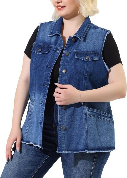 womens plus size down vests
