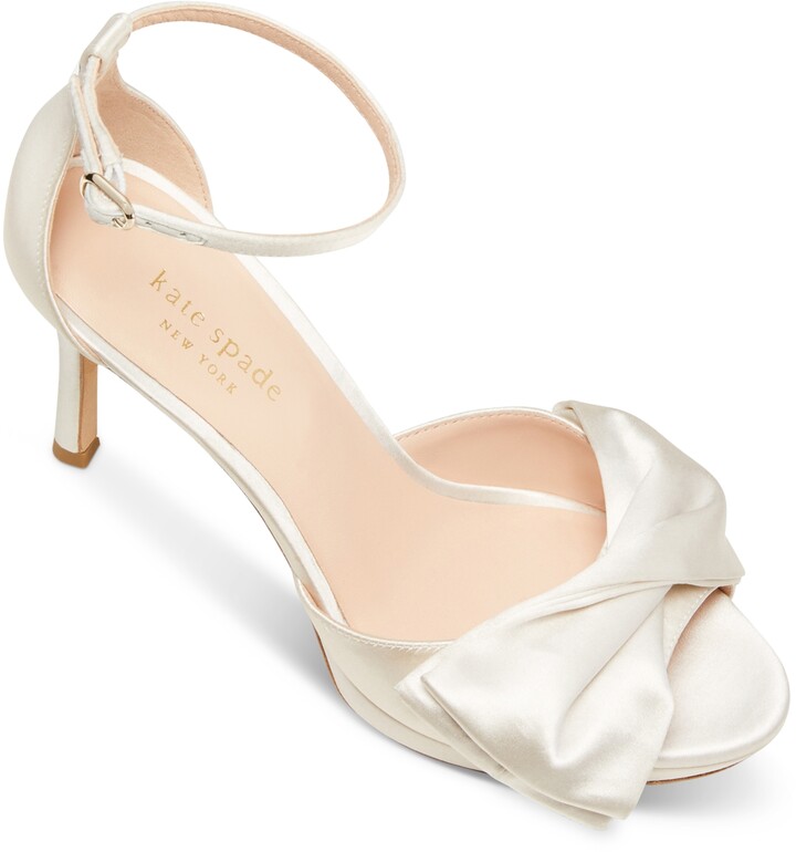 Mariée Chaussure Cossa Taille 36,5 37 38 38,5 Ivory plat satin Pump Rainbow couture 