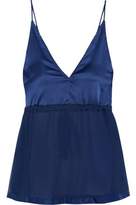 Thumbnail for your product : Fleur Du Mal Silk-Satin And Chiffon-Paneled Chemise