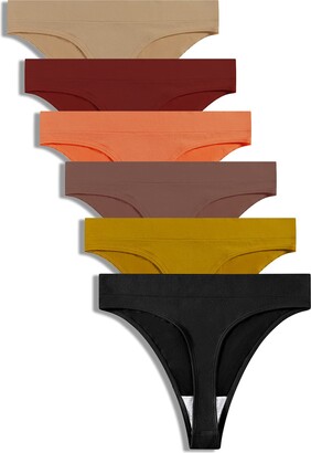  GRANKEE Thongs for Women Seamless-High Waisted Thong Underwear  Comfortable Quality No Show Panties Multipack(Black 6 Pack S) : Clothing,  Shoes & Jewelry