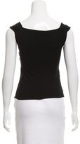 Thumbnail for your product : Valentino Gathered Sleeveless Top