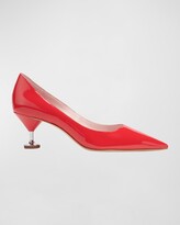 Thumbnail for your product : Kate Spade Garnish Patent Kitten-Heel Pumps