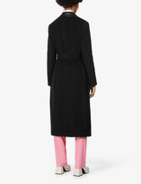 Thumbnail for your product : Pinko Vision belted wool-blend coat