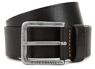HUGO BOSS Leather belt with washed effect