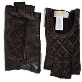Thumbnail for your product : Michael Kors Quilted Leather Fingerless Gloves