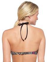 Thumbnail for your product : Xhilaration Bralette Bikini Top Black Multi-color Print