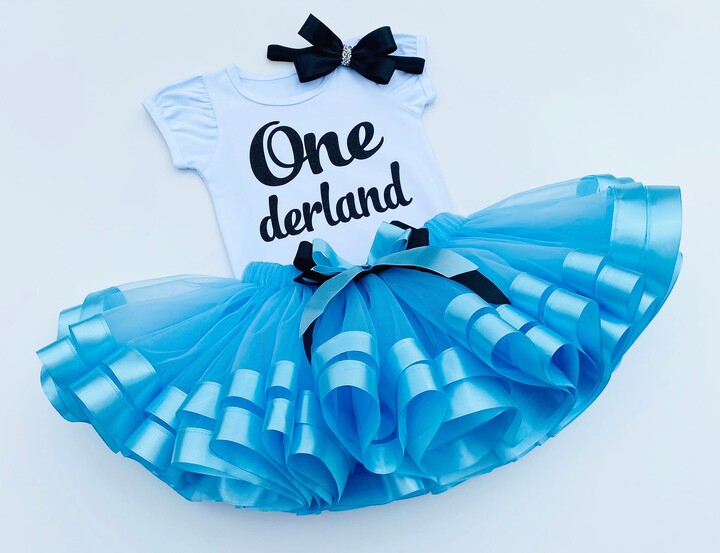 Alice in Onederland Birthday Outfit-Alice Tutu Dress-Onederland Costume-Onederland Girl Set