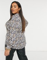Thumbnail for your product : Junarose printed shirt in chevron