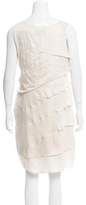 Thumbnail for your product : Roberta Furlanetto Tiered Silk-Blend Dress w/ Tags
