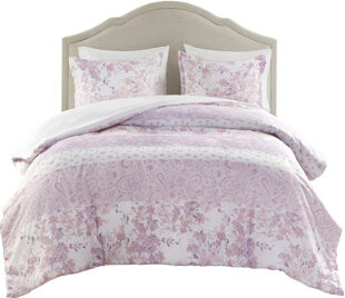 JINXUNDA Vintage Floral Bedding Sets Polyester Microfiber Romantic Bedroom