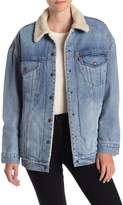 Thumbnail for your product : Levi's Baggy Faux Shearling Lined Denim Trucker Jacket