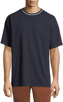Burberry Men's Roedon Contrast-Trim T-Shirt