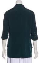 Thumbnail for your product : Elizabeth and James Three-Quarter Sleeve Silk Jacket
