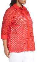 Thumbnail for your product : Foxcroft Eyelet Cotton Tunic