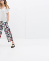 Thumbnail for your product : Zara 29489 Printed Loose Trousers