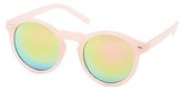 Thumbnail for your product : Charlotte Russe Round Reflective Sunglasses