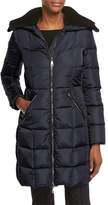 Thumbnail for your product : Moncler Davida Zip-Front Long-Sleeve Quilted Puffer Coat